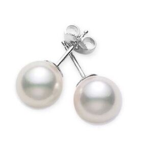 Brand New Renaissance Collection Freshwater Pearl Stud Earrings 14k